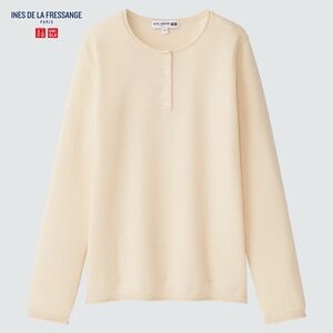 Uniqlo x Ines De La Fressange Cashmere Henley Sweater - Ivory